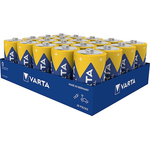 20x Varta Pro Industrial Mono D LR20 Alkaline Batterie