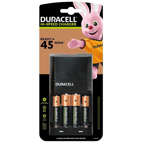 Duracell Ladegerät CEF27 Speedy Charger inkl. 2x AA und 2x AAA Duracell Ladegerät CEF27 Speedy Charger inkl. 2x AA und 2x AAA
