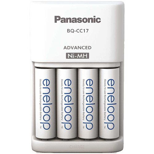 Panasonic eneloop Advanced Charger BQ-CC17 inklusive 4x HR-3UTGB / BK-3MCDE
