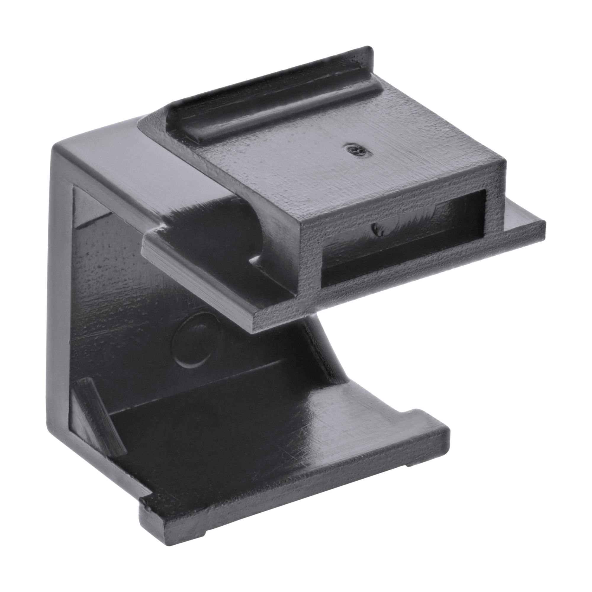10x Inline® Keystone SNAP-In Blindabdeckung für Modul Steckplatz, schwarz