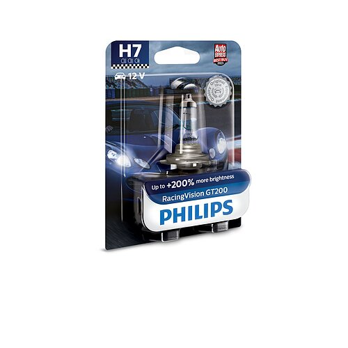 Philips H7 12V 55W PX26d RacingVision GT200 1Stück Blister