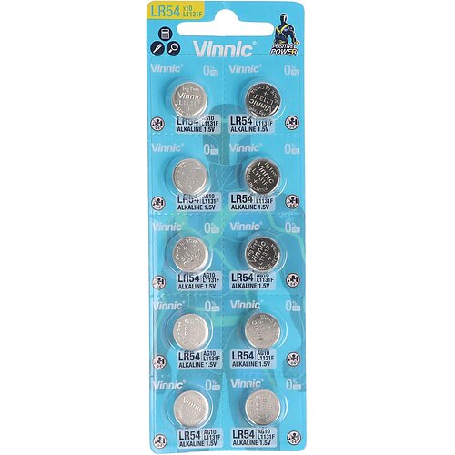 10x Vinnic AG7 LR57 LR927 395 1.5V Alkaline Knopfzelle