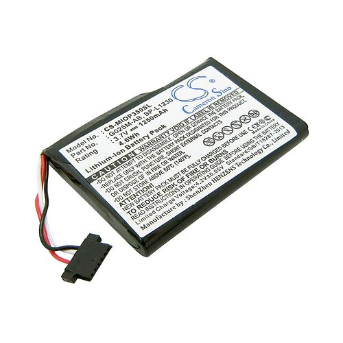 PDA-Akku LiIon 3,7V 1250mAh ersetzt Mitac 027260E0C