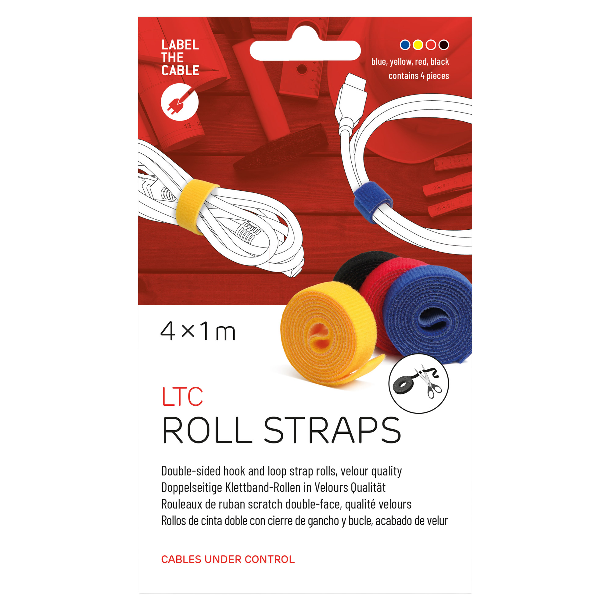 Label-The-Cable Roll, LTC 1230, 4x 1 Meter