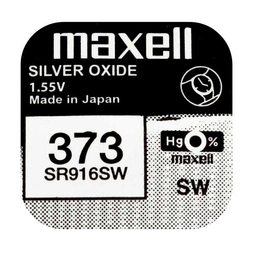 1x SR916SW SR68 373 Silberoxid Batterie Maxell 1,55 V