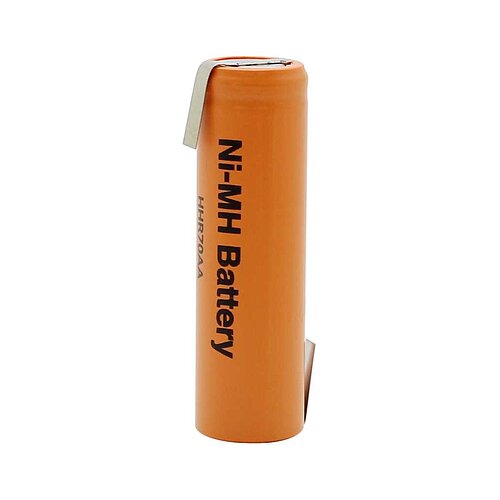 Panasonic NiMH-Akku HHR-70AA 700mAh mit Lötfahnen Z-Form Panasonic NiMH-Akku HHR-70AA 700mAh mit Lötfahnen Z-Form