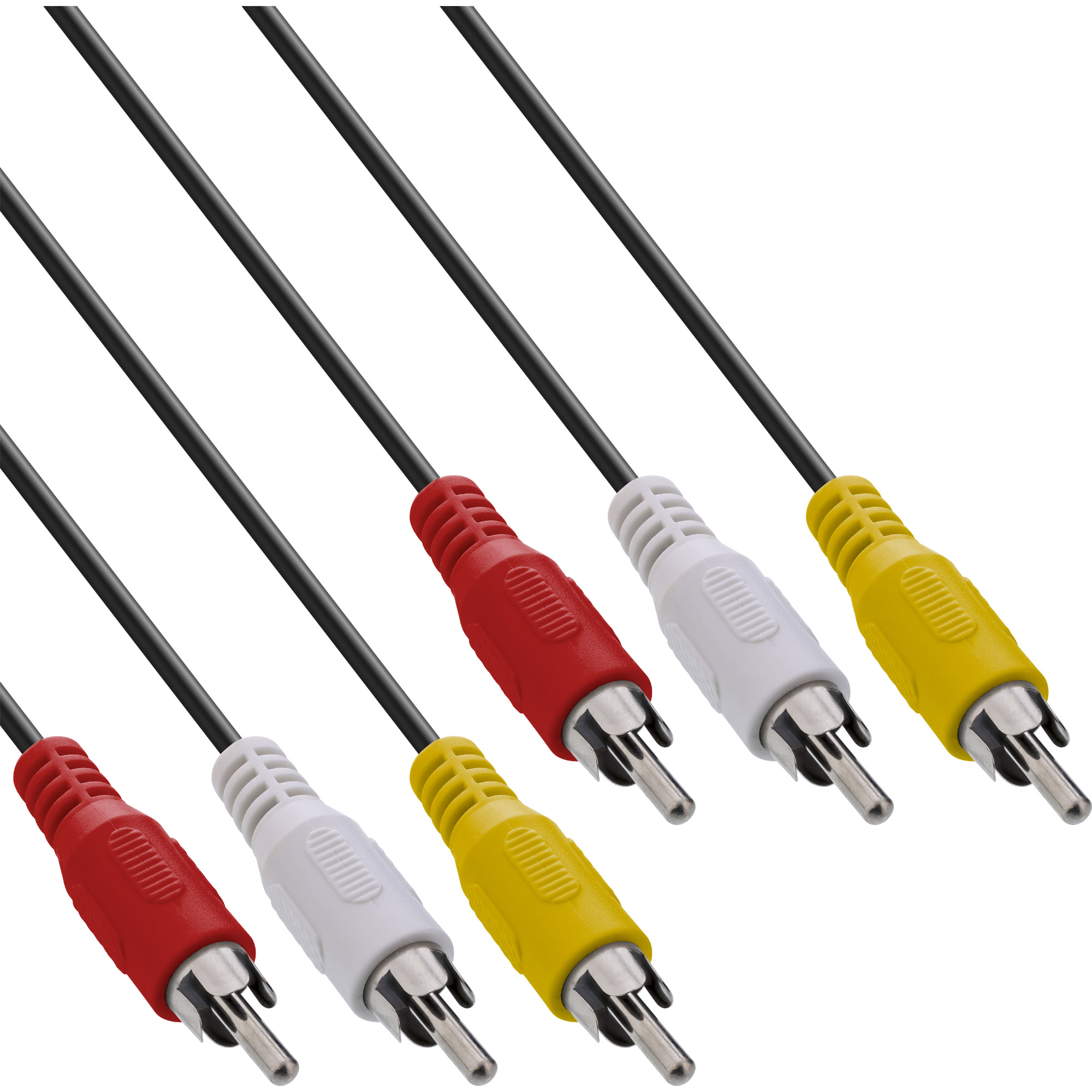 2m - Inline® Cinch Kabel, Audio/Video 3x Cinch, Stecker / Stecker 2m - Inline® Cinch Kabel, Audio/Video 3x Cinch, Stecker / Stecker
