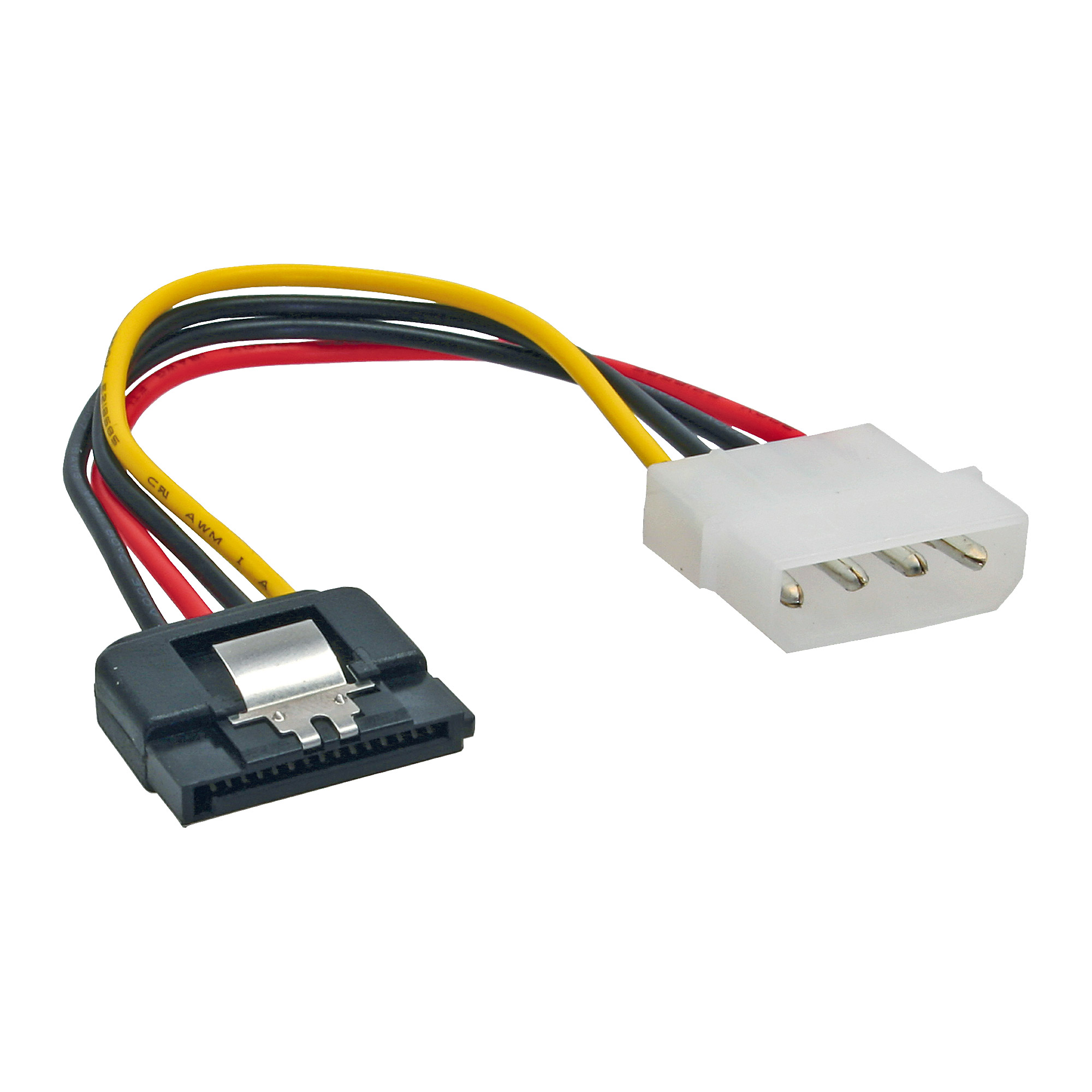 Inline® SATA Stromadap.-Kab., 1x 13,34cm (5,25") BU/15pol SATA ST, Lasche, 0,15m