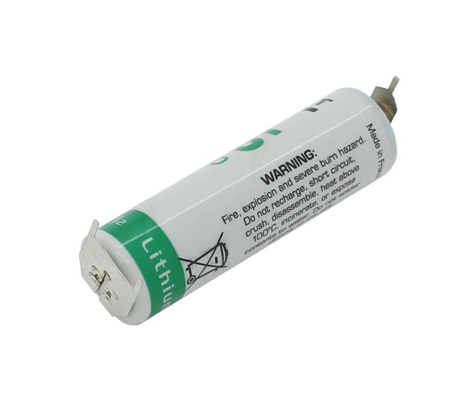 Saft Lithium LS14500 AA 3,6V mit Printanschluß +-- Saft Lithium LS14500 AA 3,6V mit Printanschluß +--