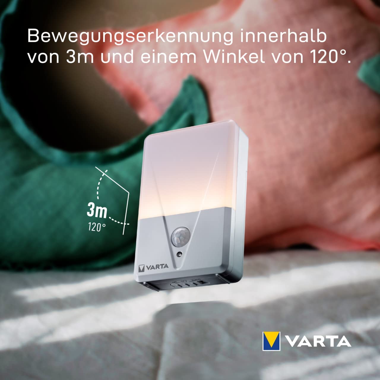 Varta Nachtlicht Motion Sensor 16624 Twin Pack - exkl. Batterien