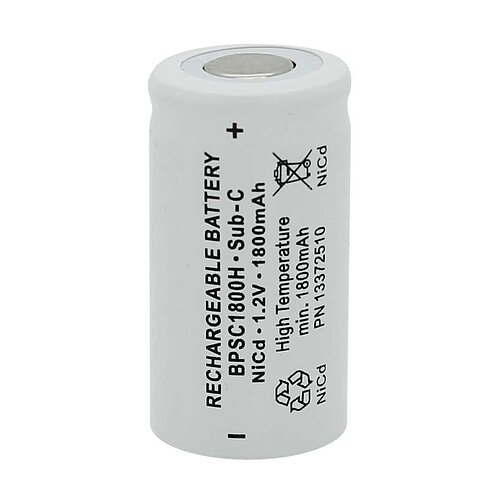 BP SC1800H NiCd-Akku 1800mAh Sub-C Flattop hochtemperatur BP SC1800H NiCd-Akku 1800mAh Sub-C Flattop hochtemperatur