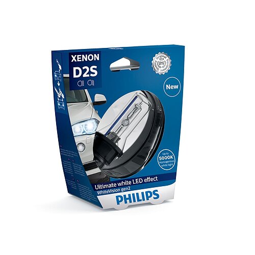 Philips D2S 35W P32d-2 WhiteVision 5000K Xenon Blister