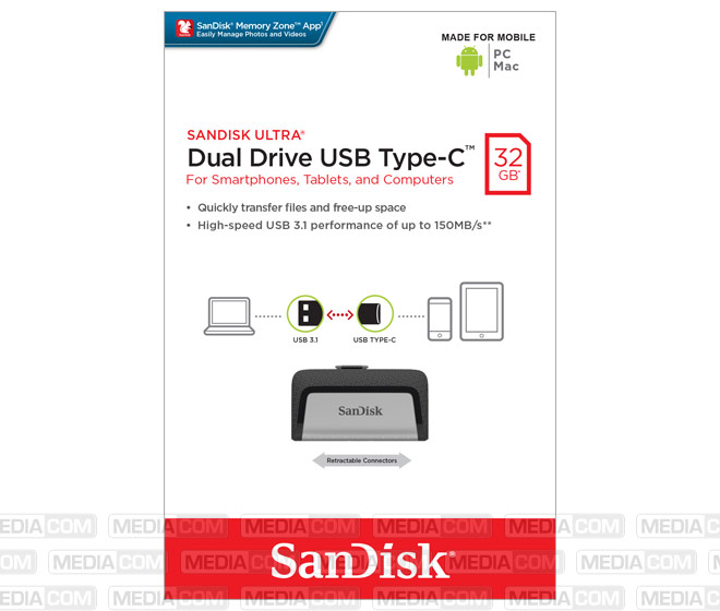USB 3.1 Stick 32GB, Ultra Dual Drive