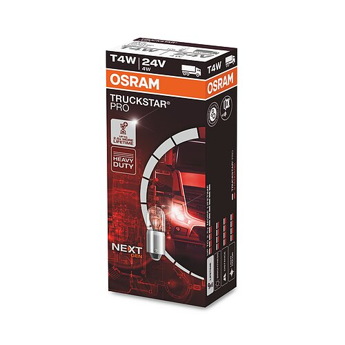 T4W 24V 4W BA9s TRUCKSTAR® PRO NEXT GEN bis 2,5x längere Lebensdauer 1St OSRAM