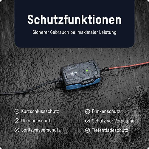 Ansmann Bleiladegerät BC 6-12V / 1A 1001-0142 Ansmann Bleiladegerät BC 6-12V / 1A 1001-0142
