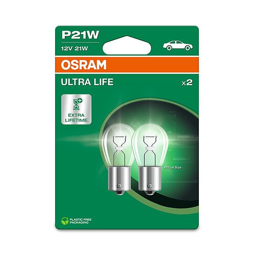 P21W 12V 21W BA15s ULTRA LIFE 2st. Blister OSRAM