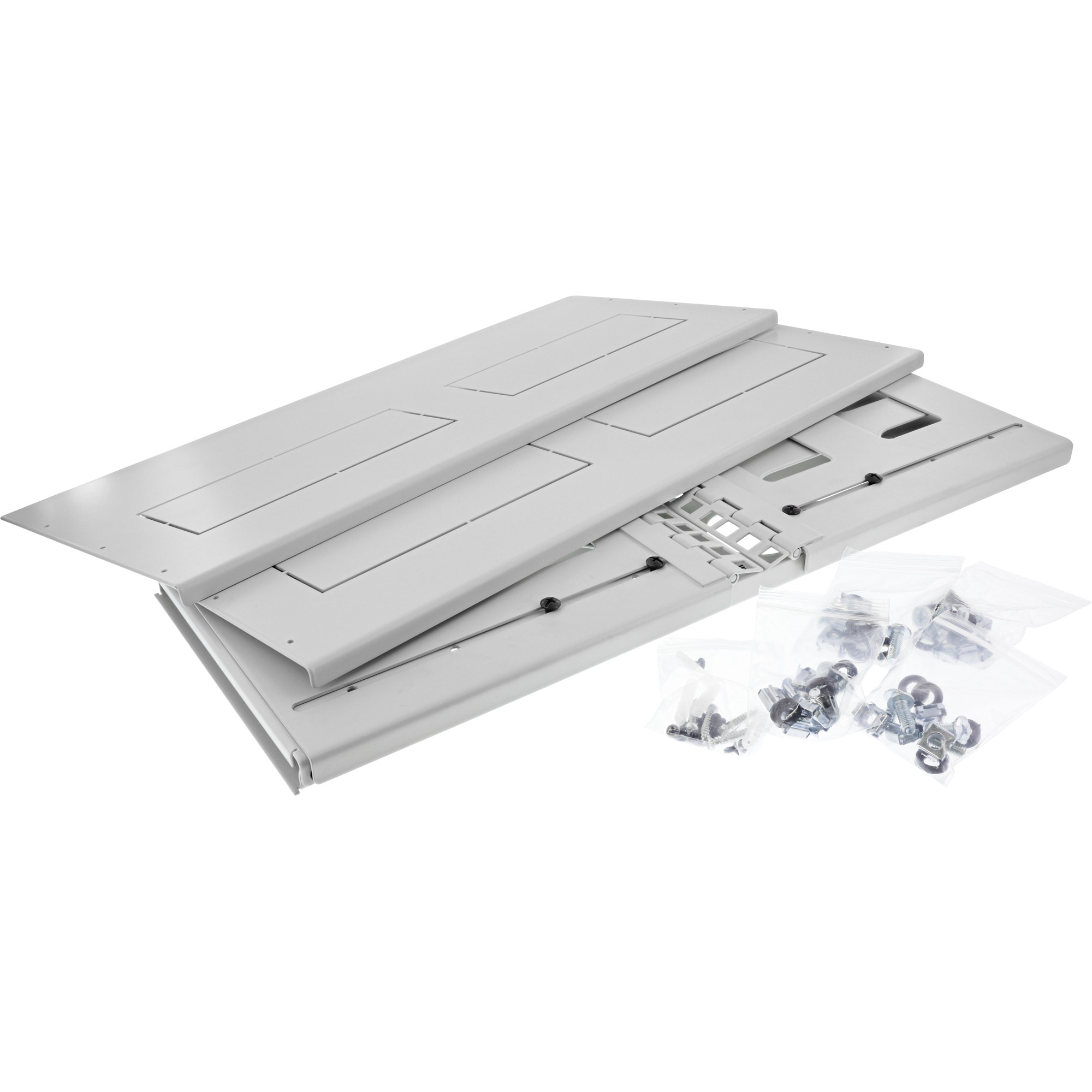 Inline® 19" Rack zur Wandmontage, 4HE, 24-40cm Tiefe, mit Abdeckung, grau