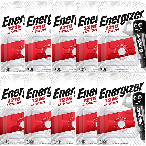 Energizer CR1216 Lithium Knopfzelle 3V Batterie - 10er Verpackung