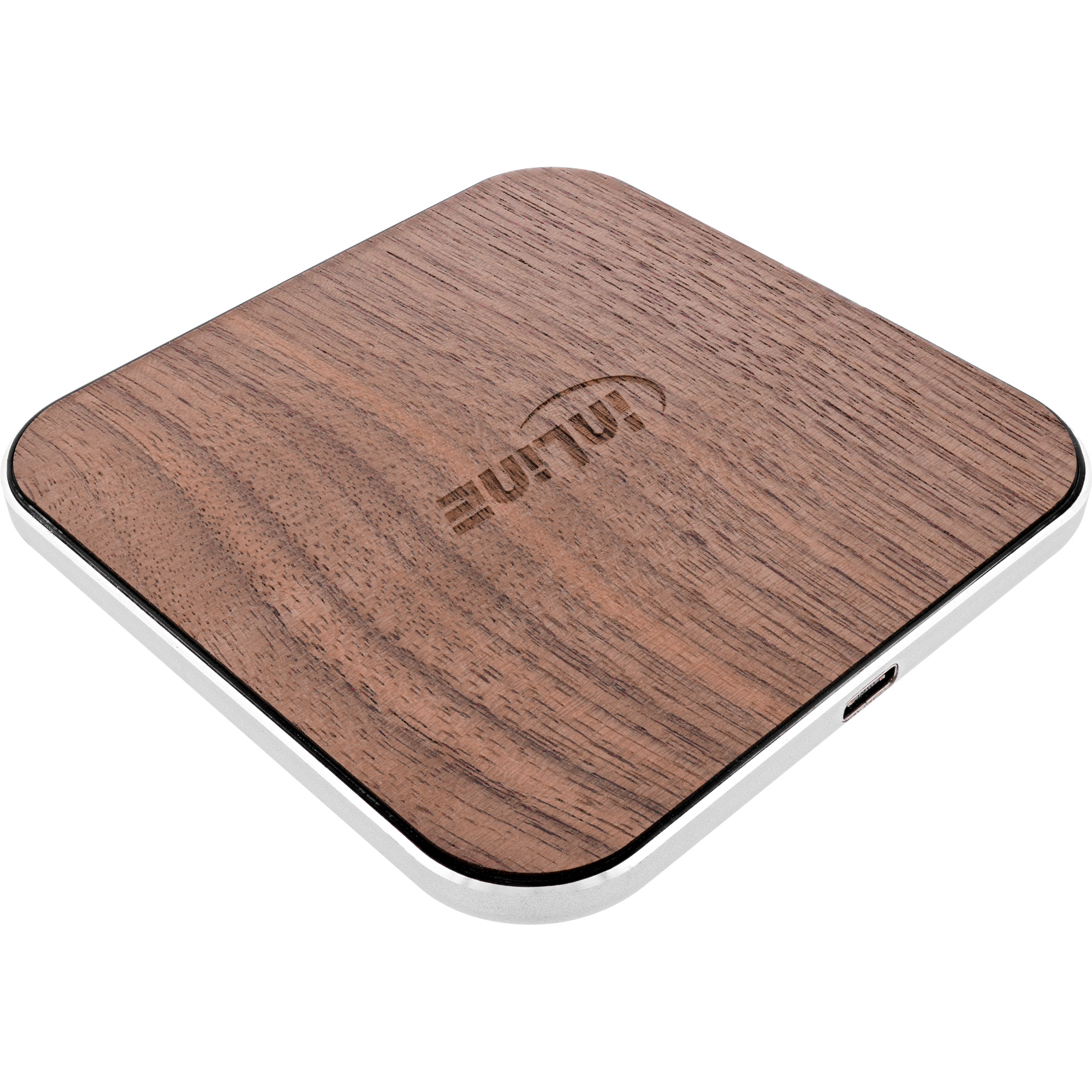 Inline® Qi woodcharge, wireless fast charger, 5/7,5/10W/15W, USB-C