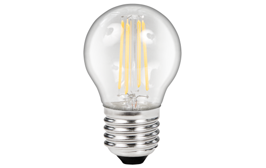LED Filament Tropfenlampe McShine ''Filed'', E27, 4W, 490lm, warmweiß, klar