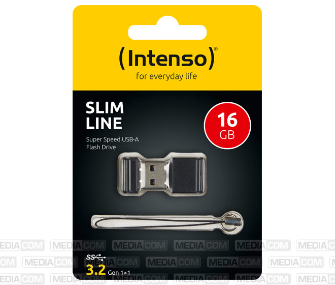 USB 3.2 Stick 16GB, Slim Line, schwarz