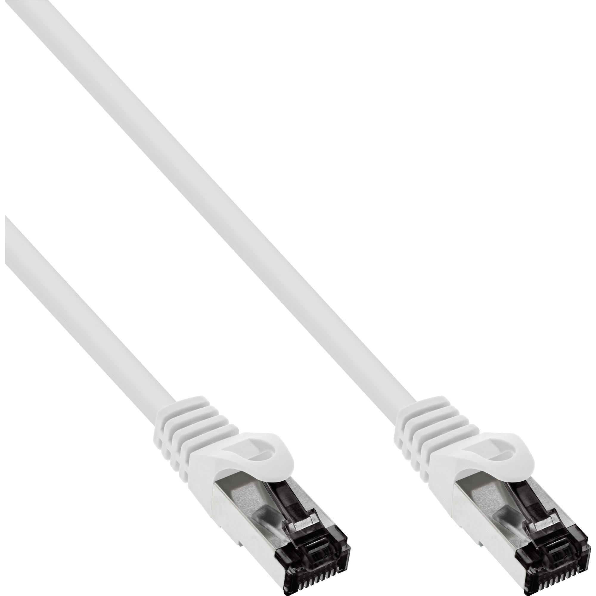 Inline® Patchkabel, S/FTP (PiMf), Cat.8.1, 2000MHz, halogenfrei, weiß, 10m