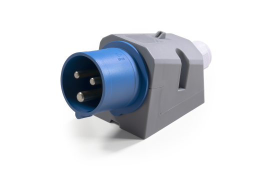 CEE-Stecker McPower, Wandmontage, IP44, 250V, 16A, 3-polig, IP44