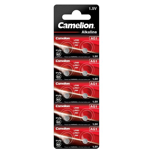 10x Camelion AG1 LR60 LR621 364 1.5V Alkaline Knopfzelle