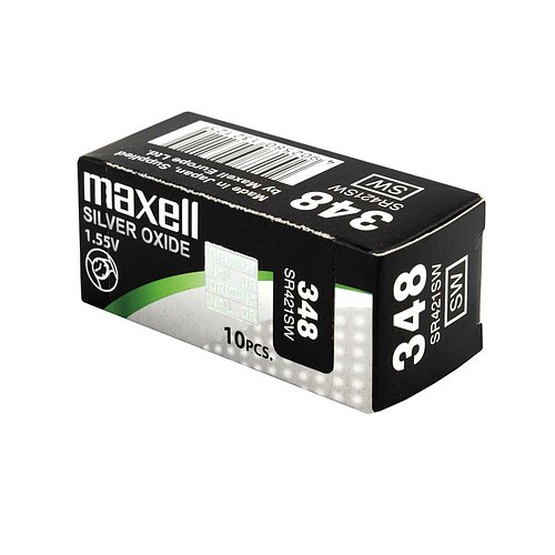 10x SR421SW 348 Silberoxid Batterie Maxell 1,55 V