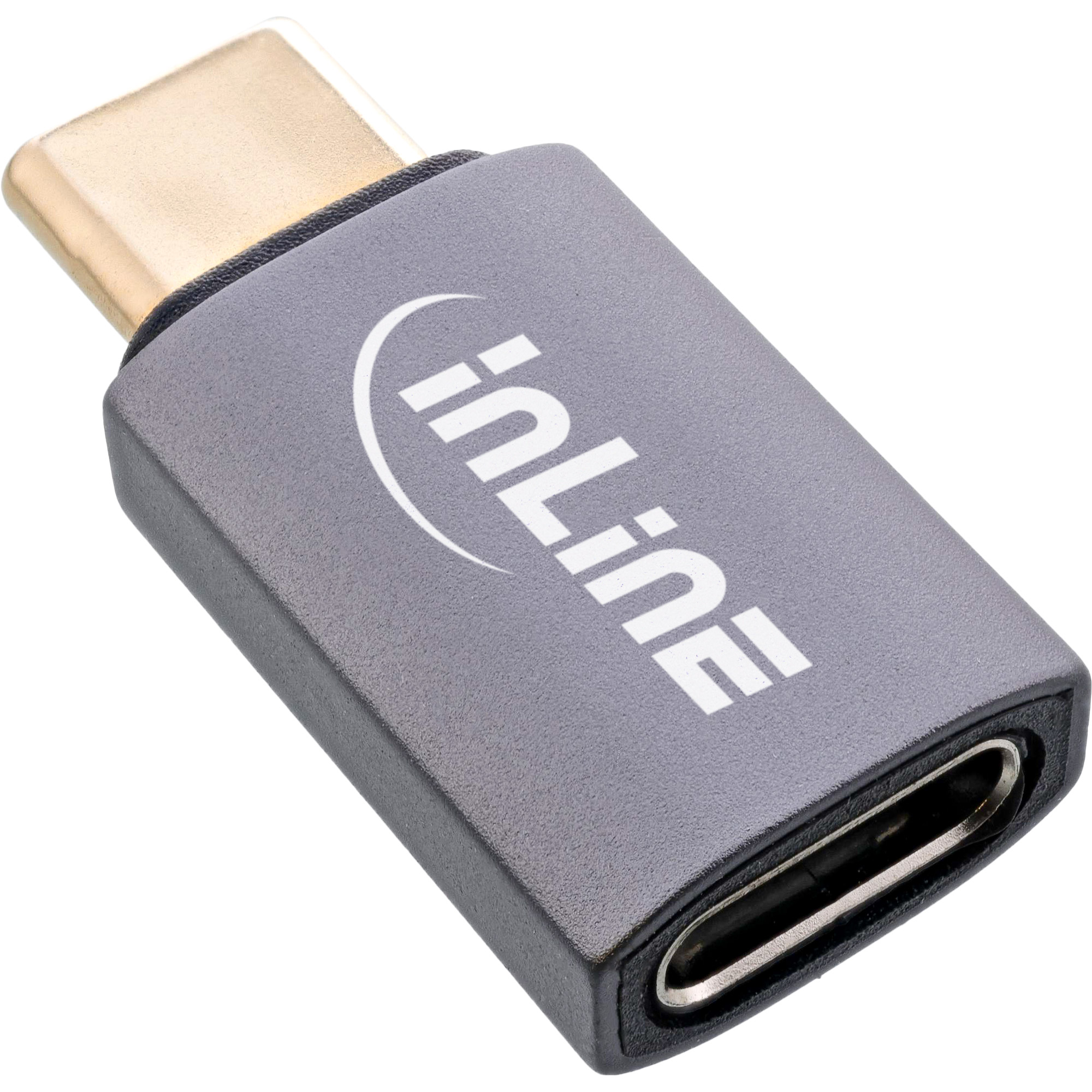 InLine® USB4 Adapter, USB-C Stecker/Buchse, Aluminium, grau InLine® USB4 Adapter, USB-C Stecker/Buchse, Aluminium, grau