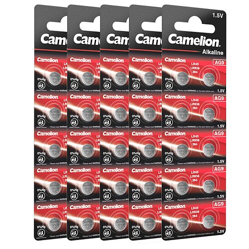50x Camelion AG9 LR45 LR936 394 1.5V Alkaline Knopfzelle