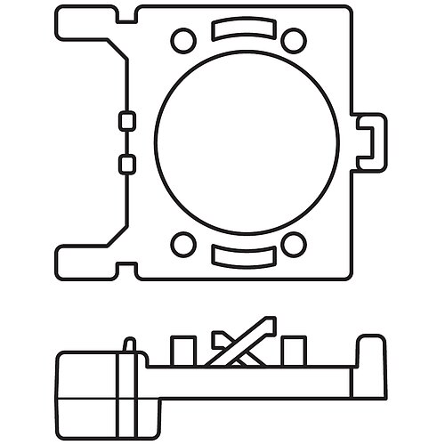 OSRAM Montagehalterung Adapter DA02 für NIGHT BREAKER LED H7-LED Focus 2 Stück