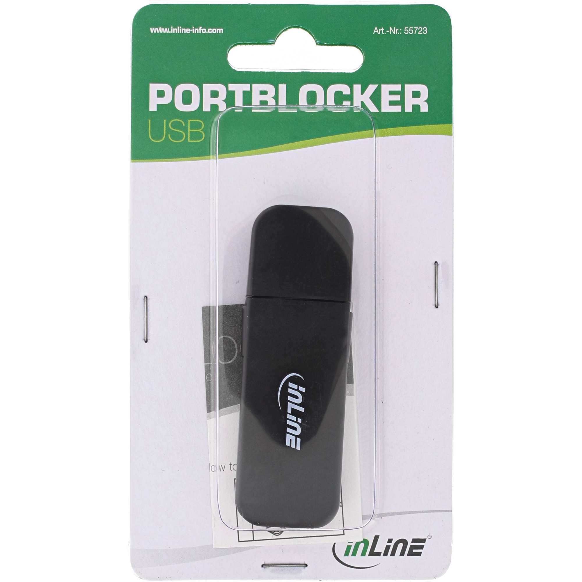 Inline® USB-A Portblocker, blockt bis zu 4 Ports