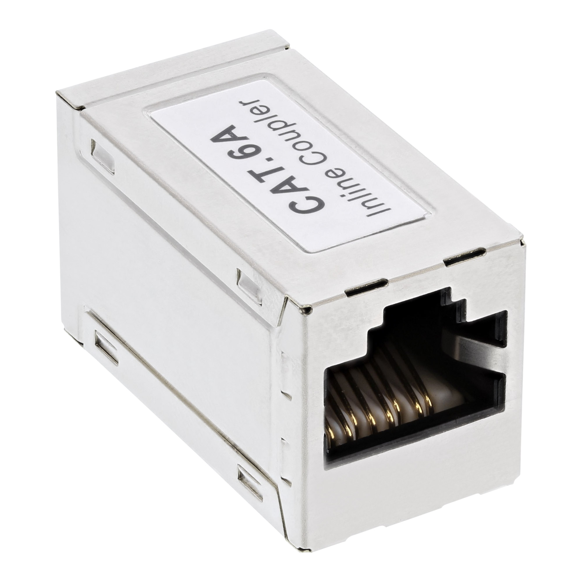 Inline® Patchkabelkupplung Metall Cat.6A, 2x RJ45 Buchse, geschirmt Inline® Patchkabelkupplung Metall Cat.6A, 2x RJ45 Buchse, geschirmt