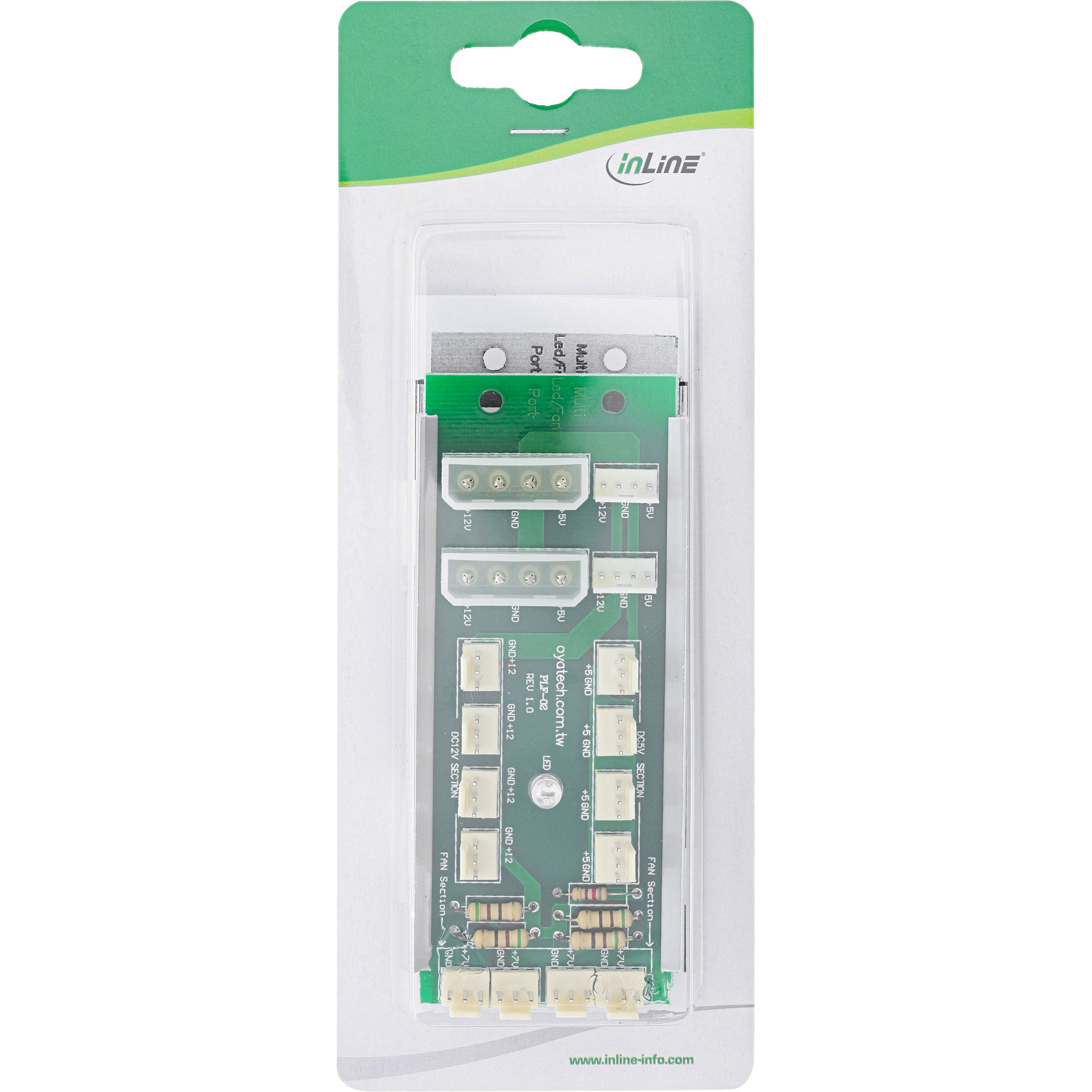 Inline® Multi Port Panel, für 12 Lüfter