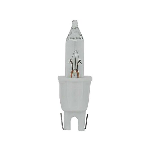 Pisellolampe C-2F 24V 1,2W Fassung weiß / Lampe klar 5er-Blister