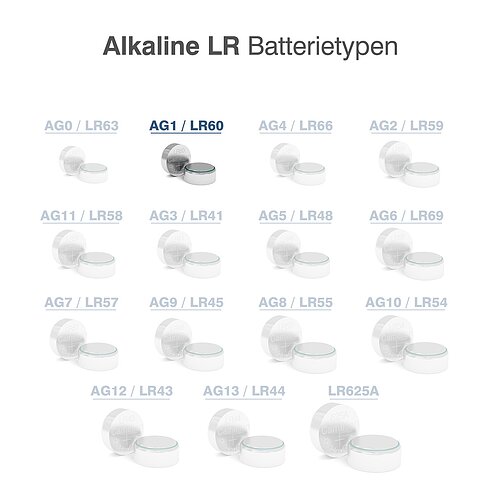 Camelion AG1 LR60 LR621 364 1.5V Alkaline Knopfzelle - 100er Verpackung