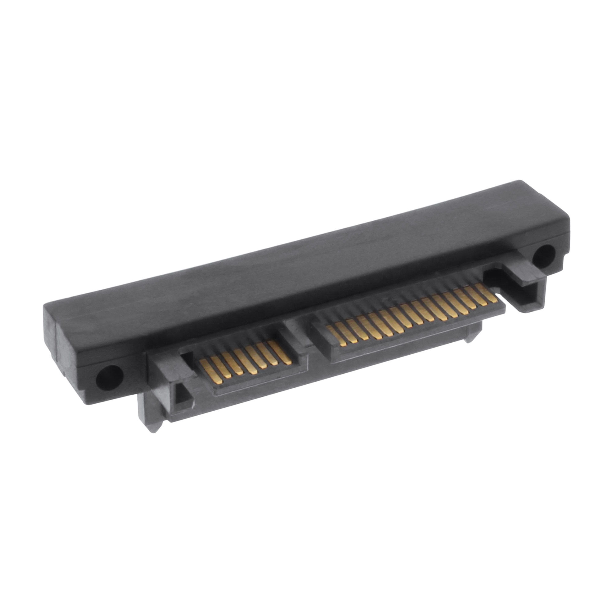 Inline® SATA Adapter Stecker / Buchse, 22pol. (15+7), abwärts gewinkelt