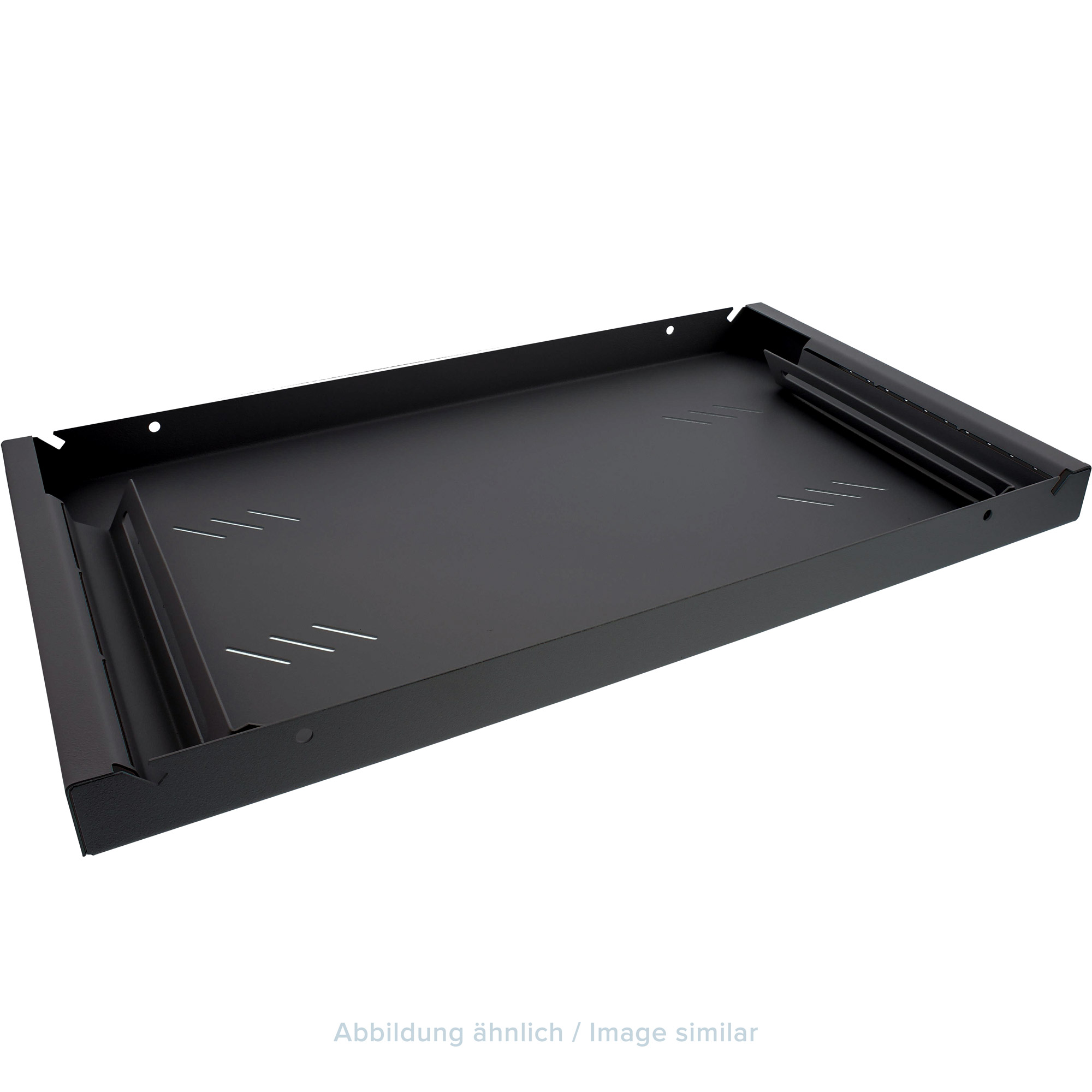 Triton RAB-UP-650-A4 19" Fachboden 1HE, 650mm, 80kg, schwarz