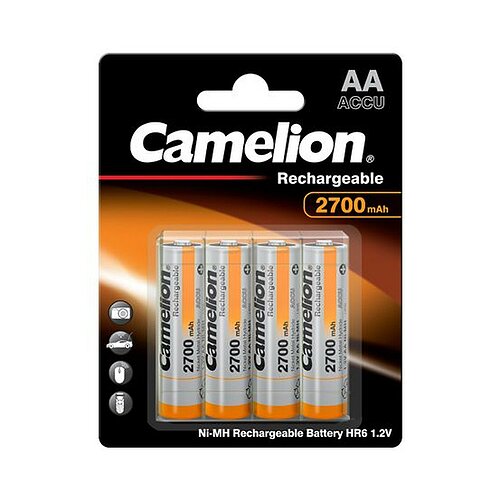 4x Camelion NiMH AA Mignon 2700mAh HR6 Classic Akku mit Aufbewahrungsbox