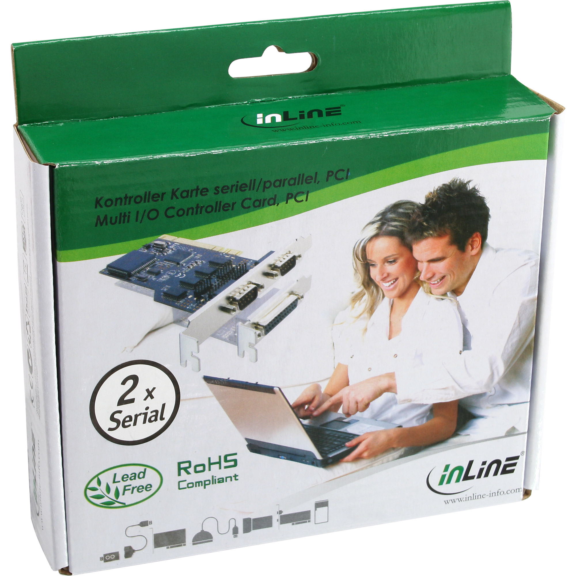 Inline® Schnittstellenkarte, 2x 9pol seriell, PCI