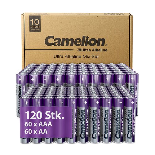 120x Camelion Ultra AA / AAA Micro LR6 / LR03 Alkaline Batterie 120x Camelion Ultra AA / AAA Micro LR6 / LR03 Alkaline Batterie