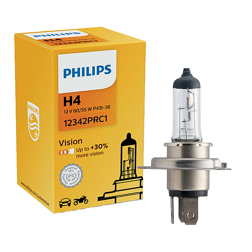 Philips H4 12V 60/55W P43t-38 Vision +30% 1 Stück
