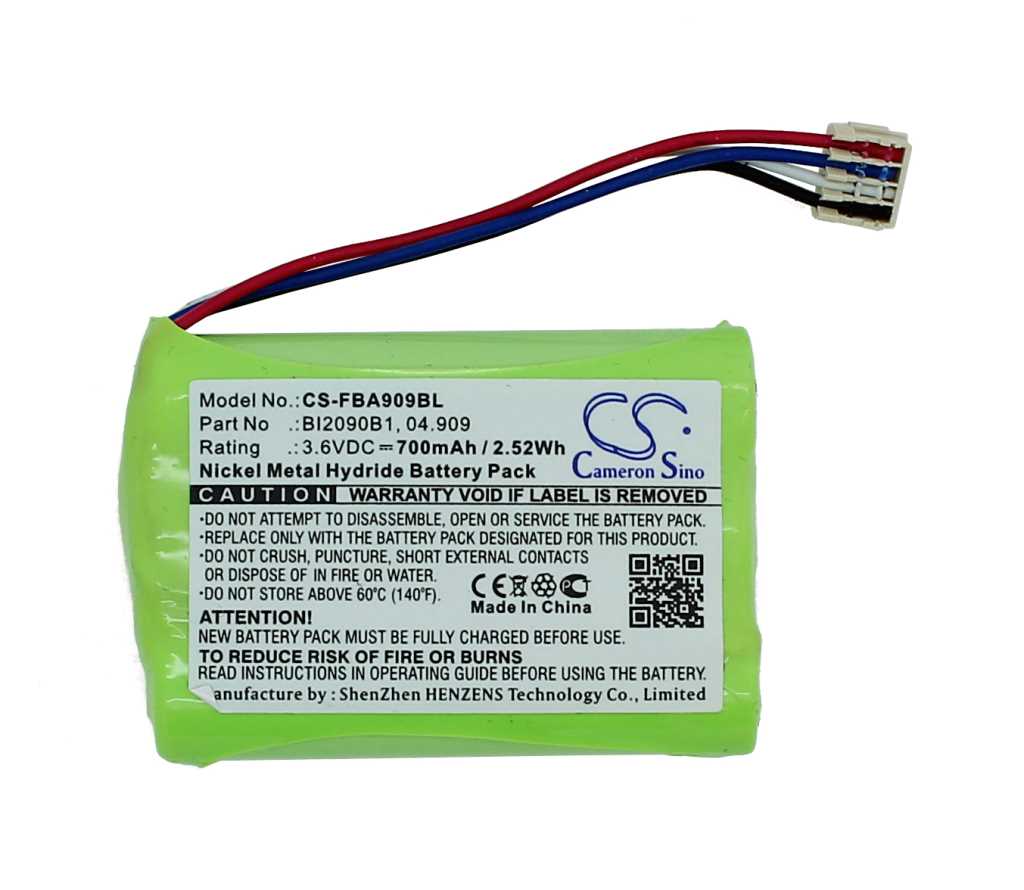 Kranakku NiMH 3,6V 750mAh ersetzt HBC BI2090B1