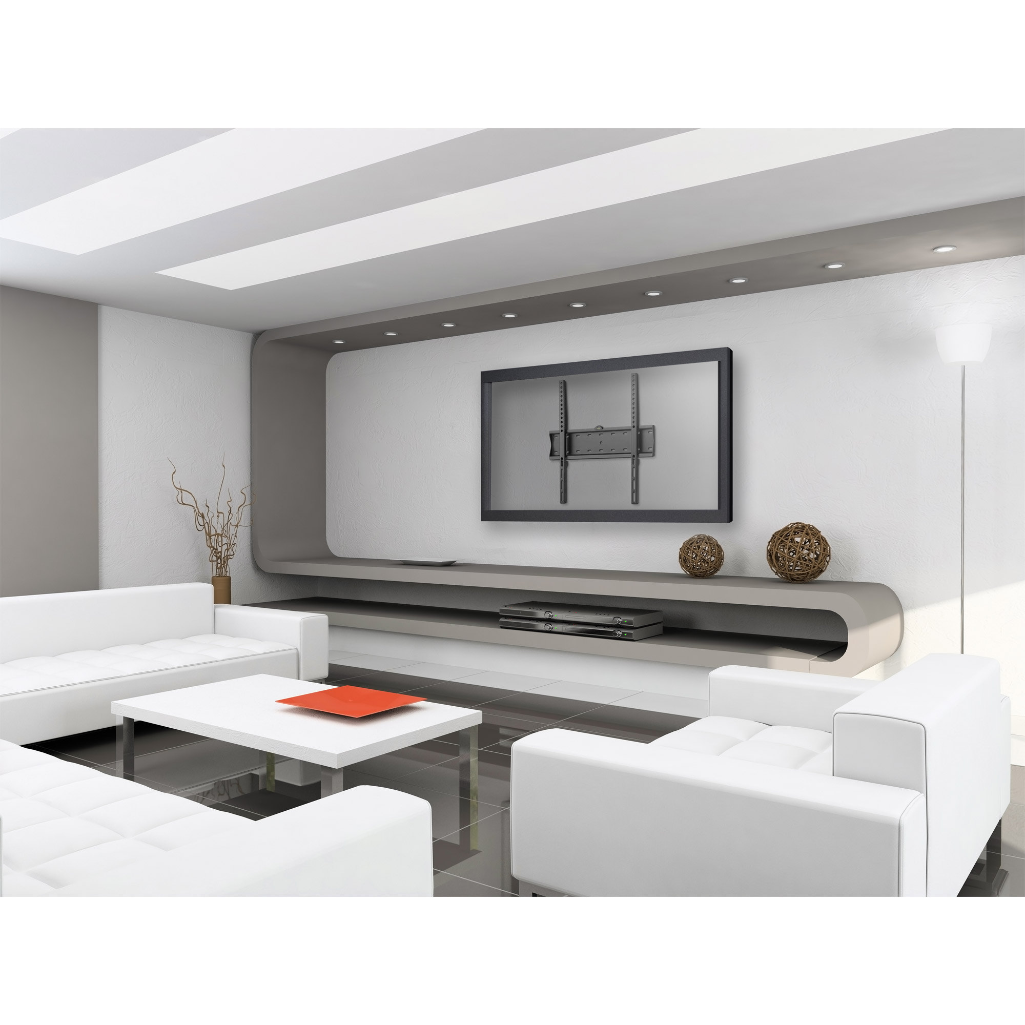 Inline® Basic Wandhalterung, für Flach-TV 81-140cm (32-55"), max. 40kg