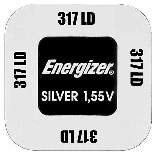10x SR516SW SR62 317 Silberoxid Batterie Energizer 1,55V 