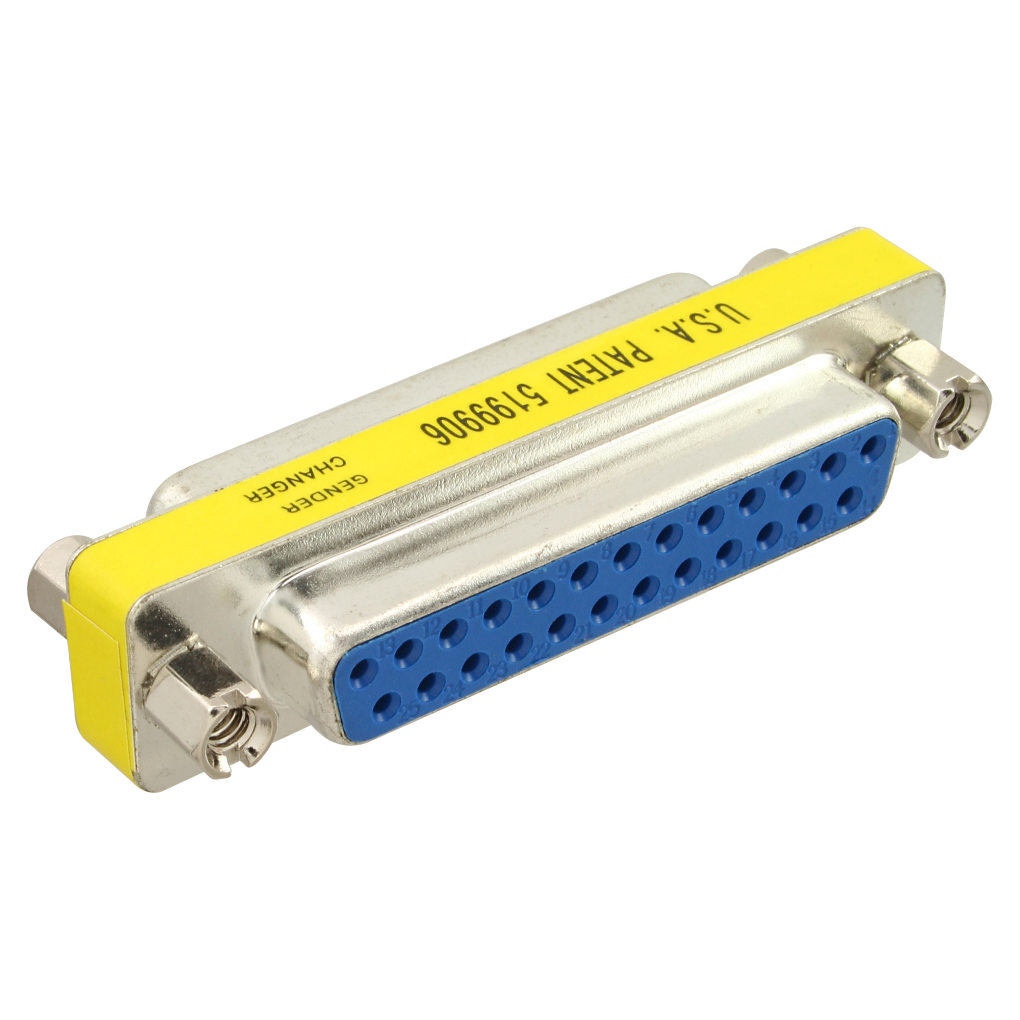 Inline® Mini-Gender-Changer, 25pol Sub D Buchse / Buchse