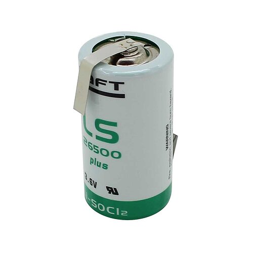 Saft Lithium LS26500plus C 3,6V mit Lötfahnen Z-Form Saft Lithium LS26500plus C 3,6V mit Lötfahnen Z-Form