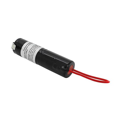 Notleuchtenakku NiMH 2,4V 3000mAh L1x2 Sub-C mit 6,3mm Faston-Anschluss / 150mm Kabel