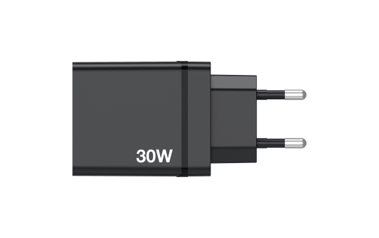 Ladeadapter Verbatim ''CHR-30EU1'', 30W, schwarz, 2xUSB-A, 1xUSB-A QC, 1xUSB-C PD